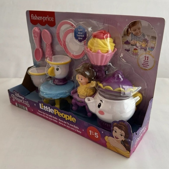 Fisher-Price Disney Princess Belle - Beauty and the Beast Tea Set NEW - Picture 3 of 9
